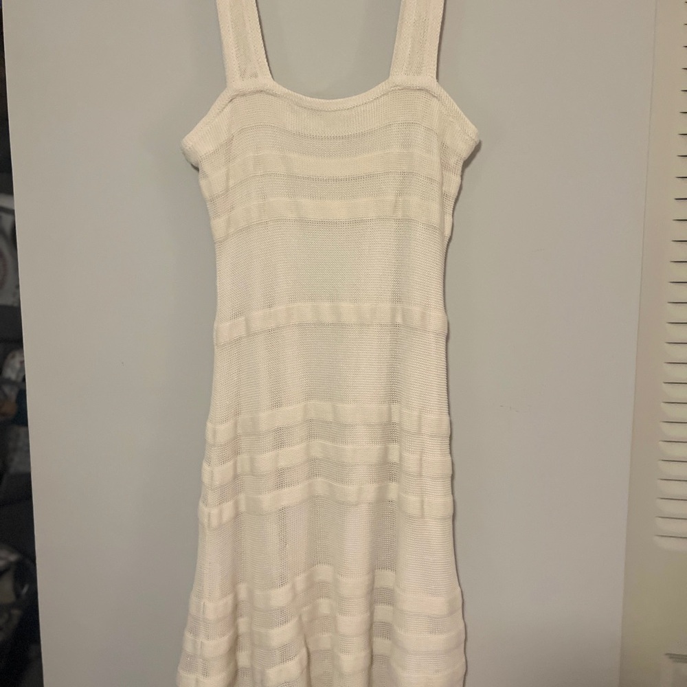 Lauren by Ralph Lauren Cream Knit Mini Dress